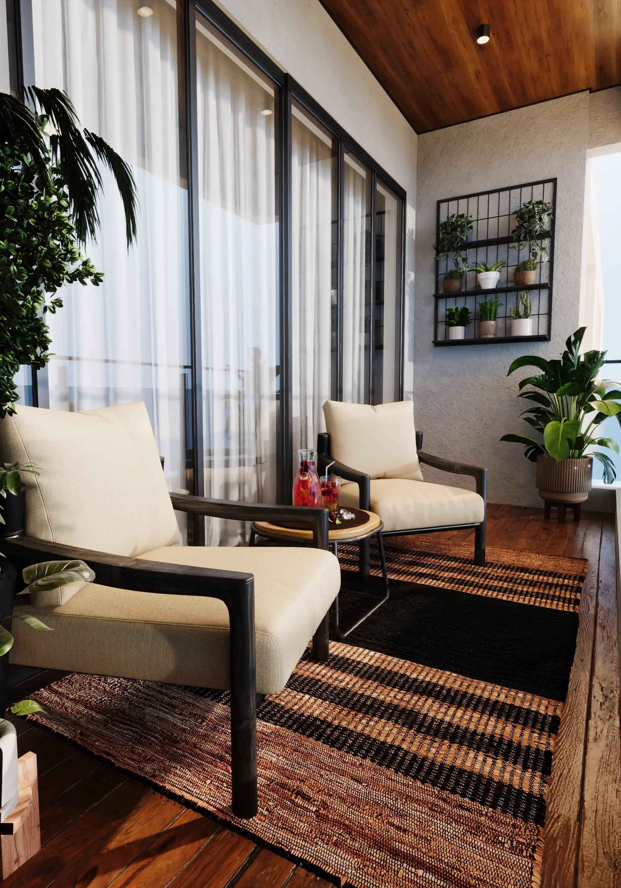 إطلالة البلكونة الأولى